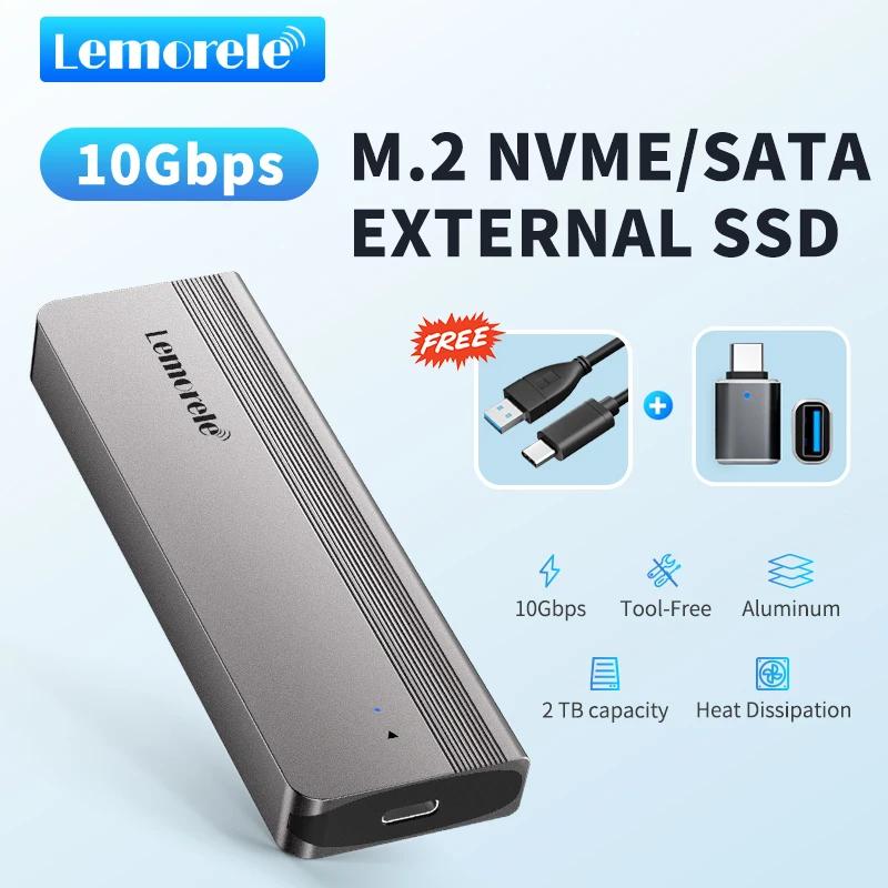 Lemorele M2 SSD Ŭ, M.2 NVMe/SATA   ϵ ũ Ŭ, C Ÿ, 10Gbp SSD NVMe SATA ũ ,  丮